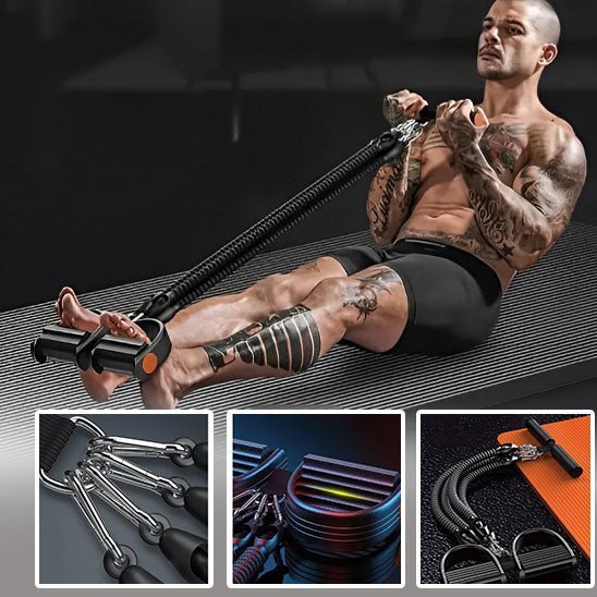 Extenseur pour musculation - PuissanceManâą - Rigueur - Discipline