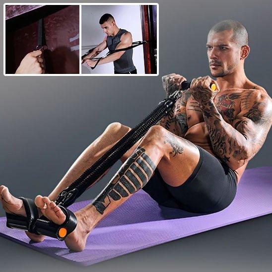 Extenseur pour musculation - PuissanceManâą - Rigueur - Discipline