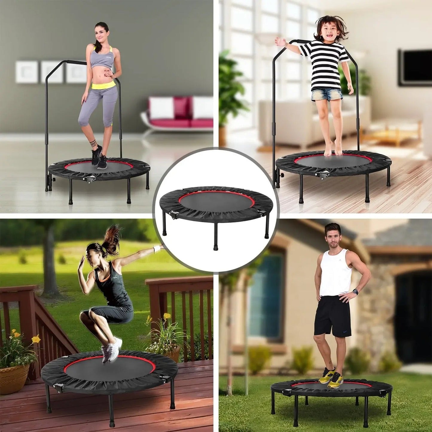 Trampoline Fitness Pliable | JumpSet™ - Rigueur - Discipline
