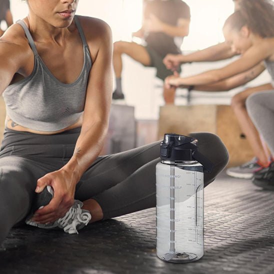 Gourde avec Paille / MotiveGo™ - Rigueur - Discipline