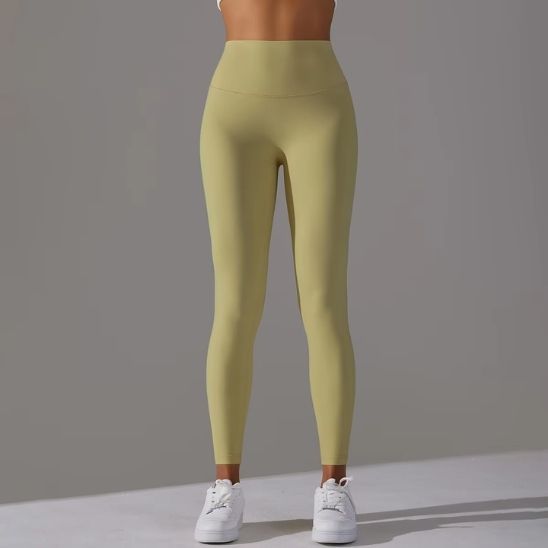 legging-de-sport-femme-jaune