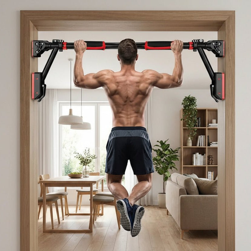 barre de traction sur porte solide