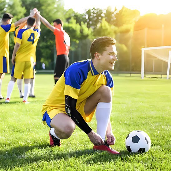 Manchon de compression pour sportif