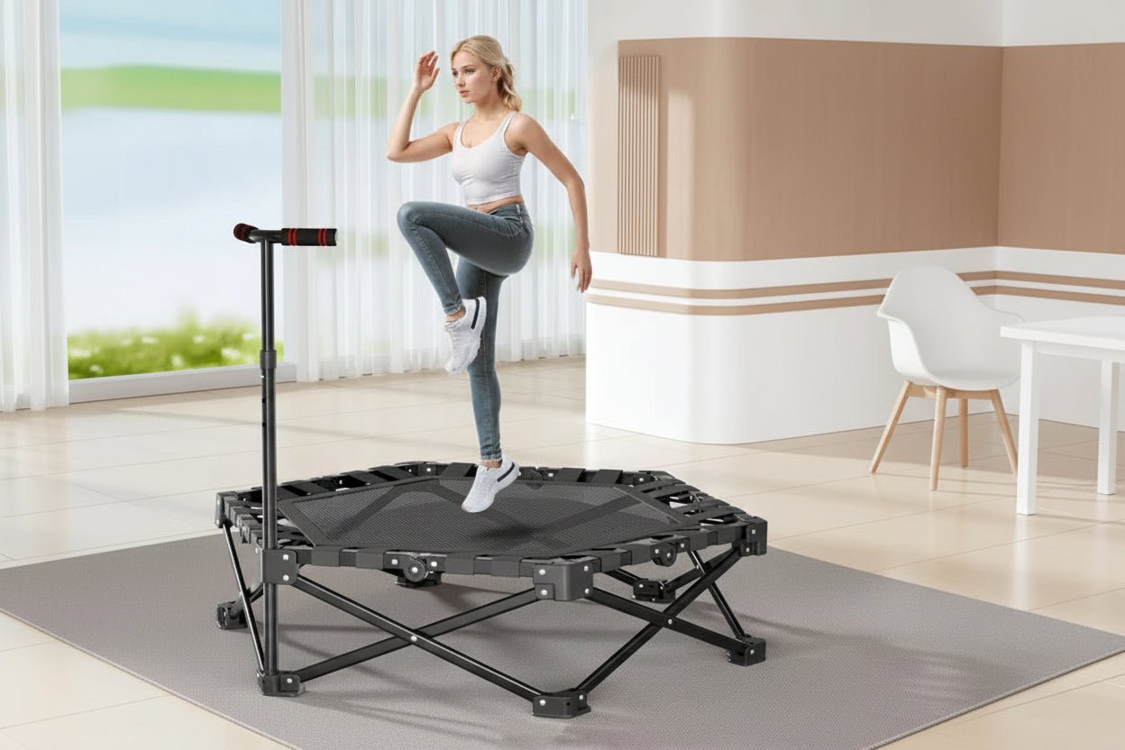 trampoline pliable pour le fitness a domicile