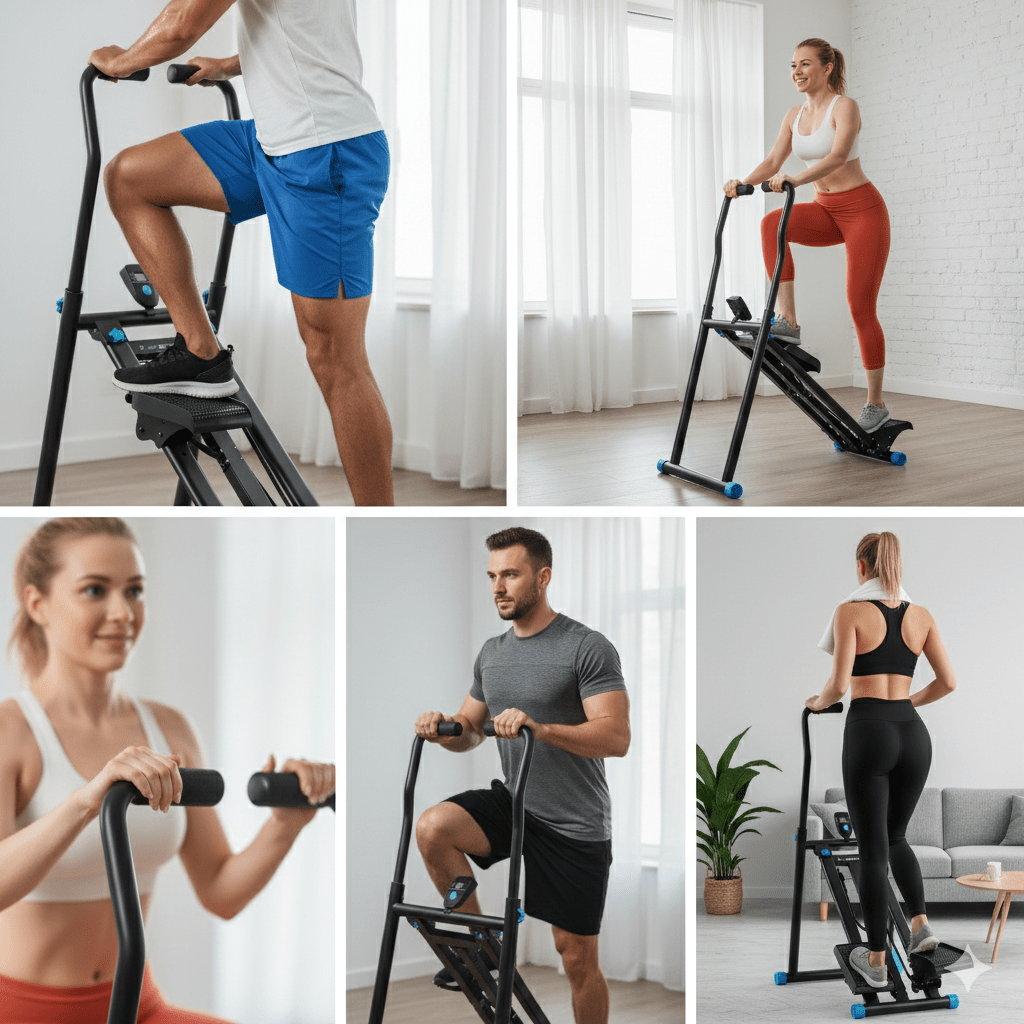 stepper sports sous divers angles stepper sports intensivshape pliable