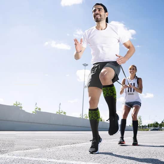 Chaussette de compression pour athlète