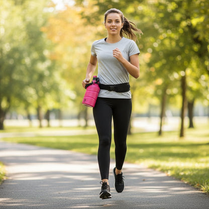 gourde pour sportif rose