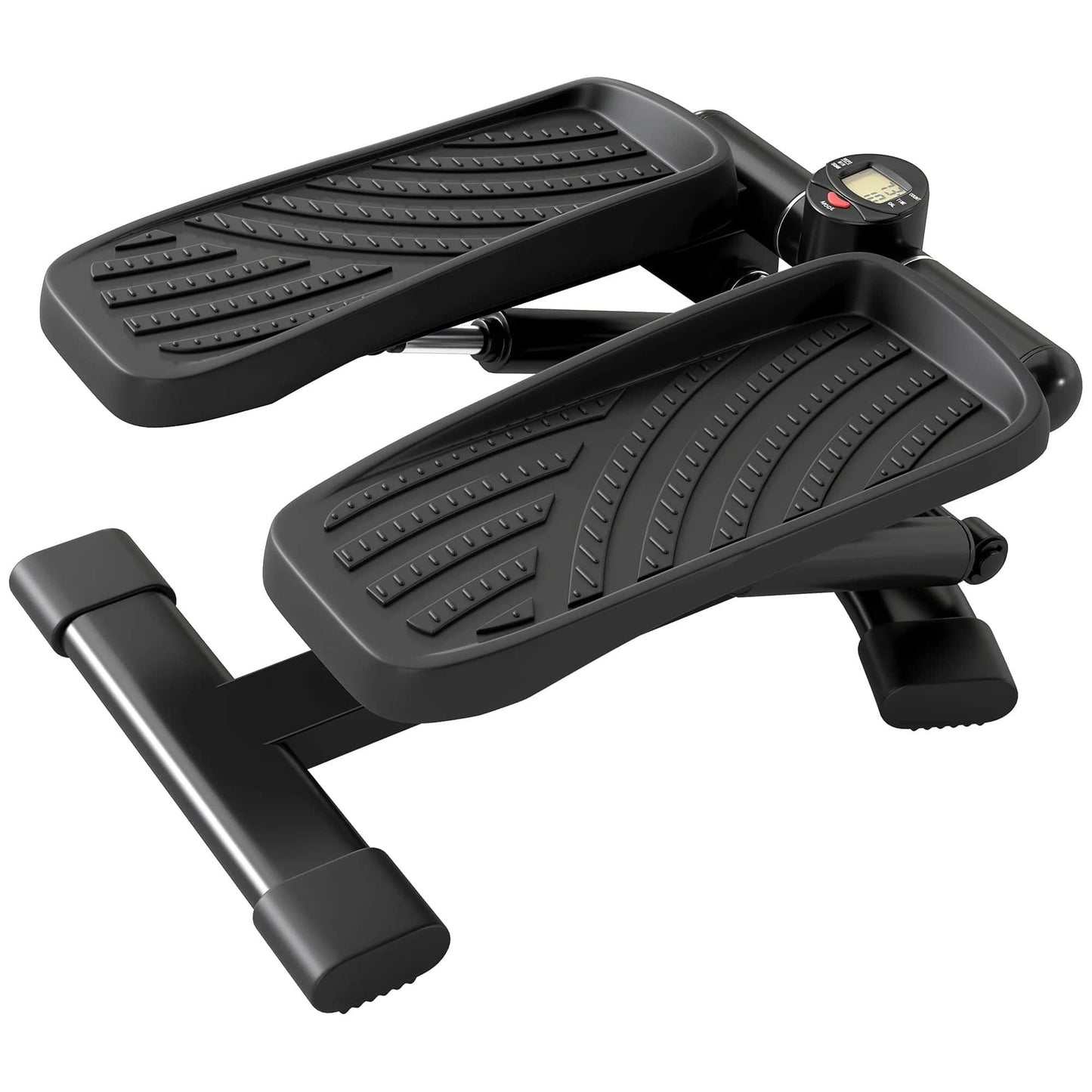 Stepper fitness compact avec pédales ergonomiques, idéal pour un entraînement à domicile.