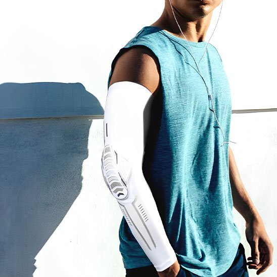 Manchon de compression blanc