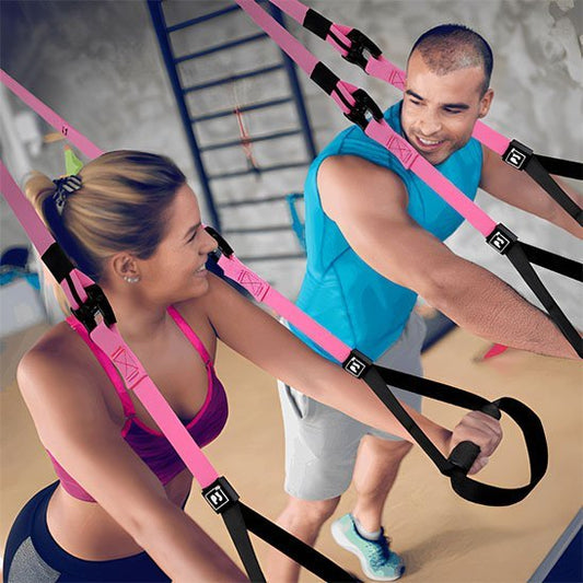 sangle-musculation-solide-rose