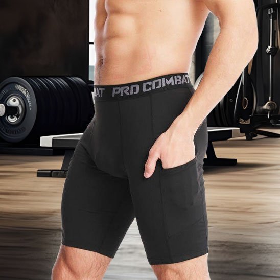 Short homme musculation anti frottis