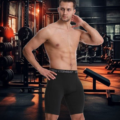 Short homme musculation soutien