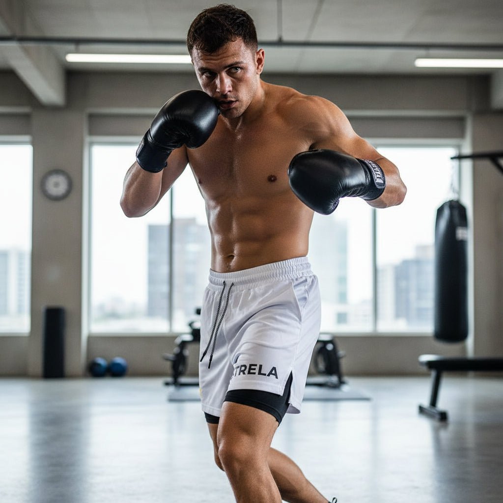 Short sport court pour homme blanc