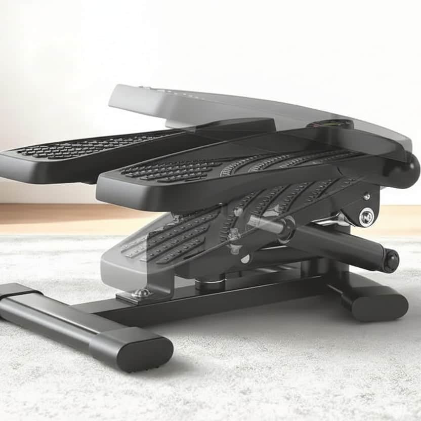 Stepper fitness compact pour un entraînement efficace à domicile.