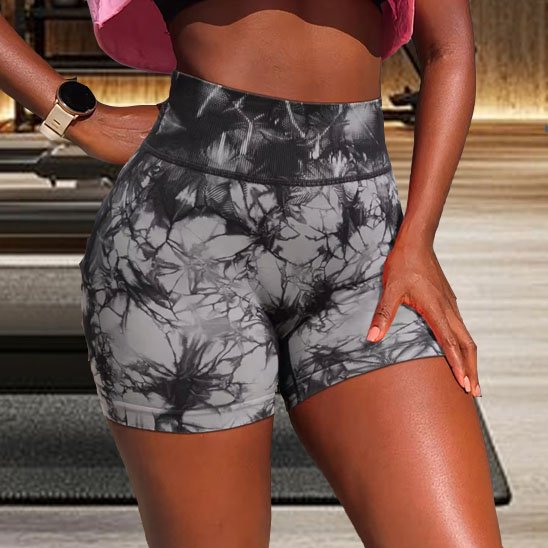 Short moulant sport femme taille haute
