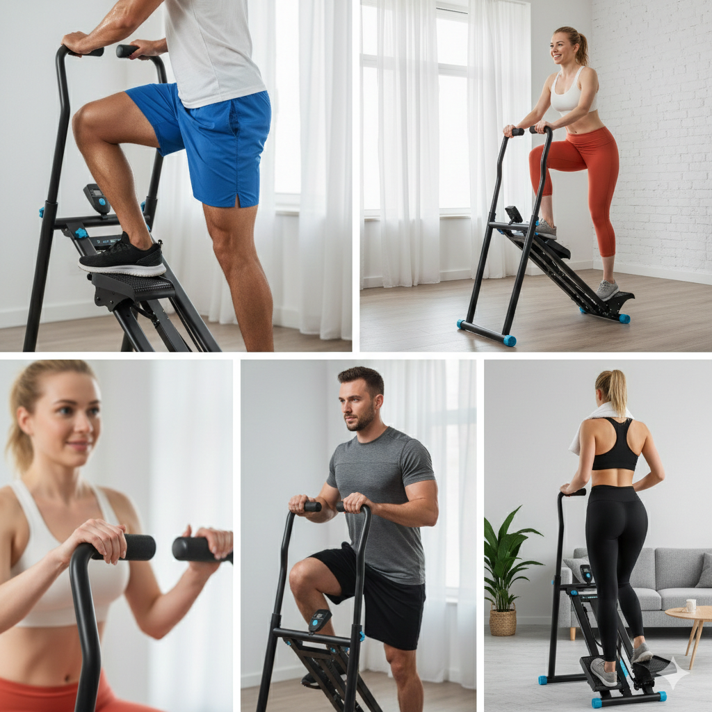 stepper sports sous divers angles