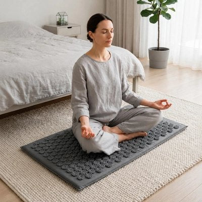 Tapis d acupression gris